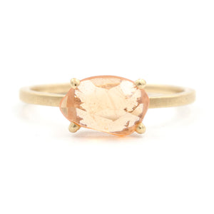 Stacking Spessartite Garnet Ring