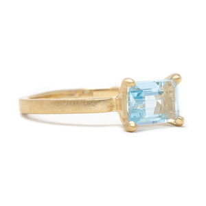 Stacking Aquamarine Ring