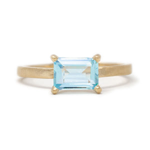 Stacking Aquamarine Ring