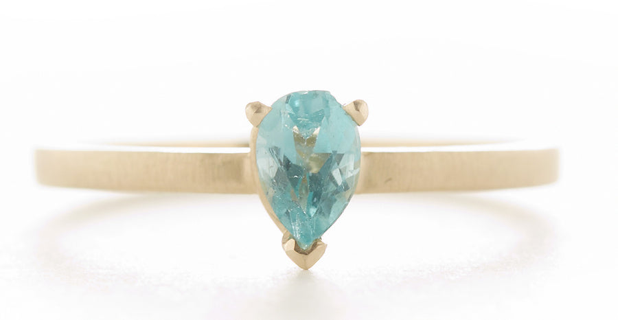 Stacking Pear Apatite Ring