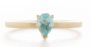 Stacking Pear Apatite Ring