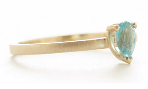 Stacking Pear Apatite Ring