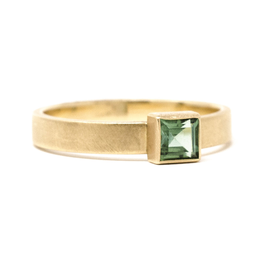 Stacking Square Tourmaline Ring