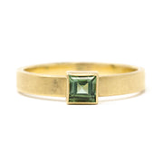 Stacking Square Tourmaline Ring