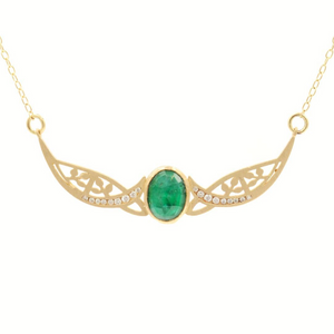 Relic Golden Gate Emerald Necklace