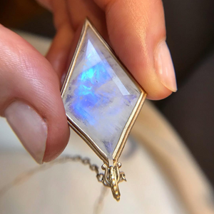 Point Made Moonstone  Kite Charm