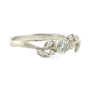 Vine Diamond Leaf Ring