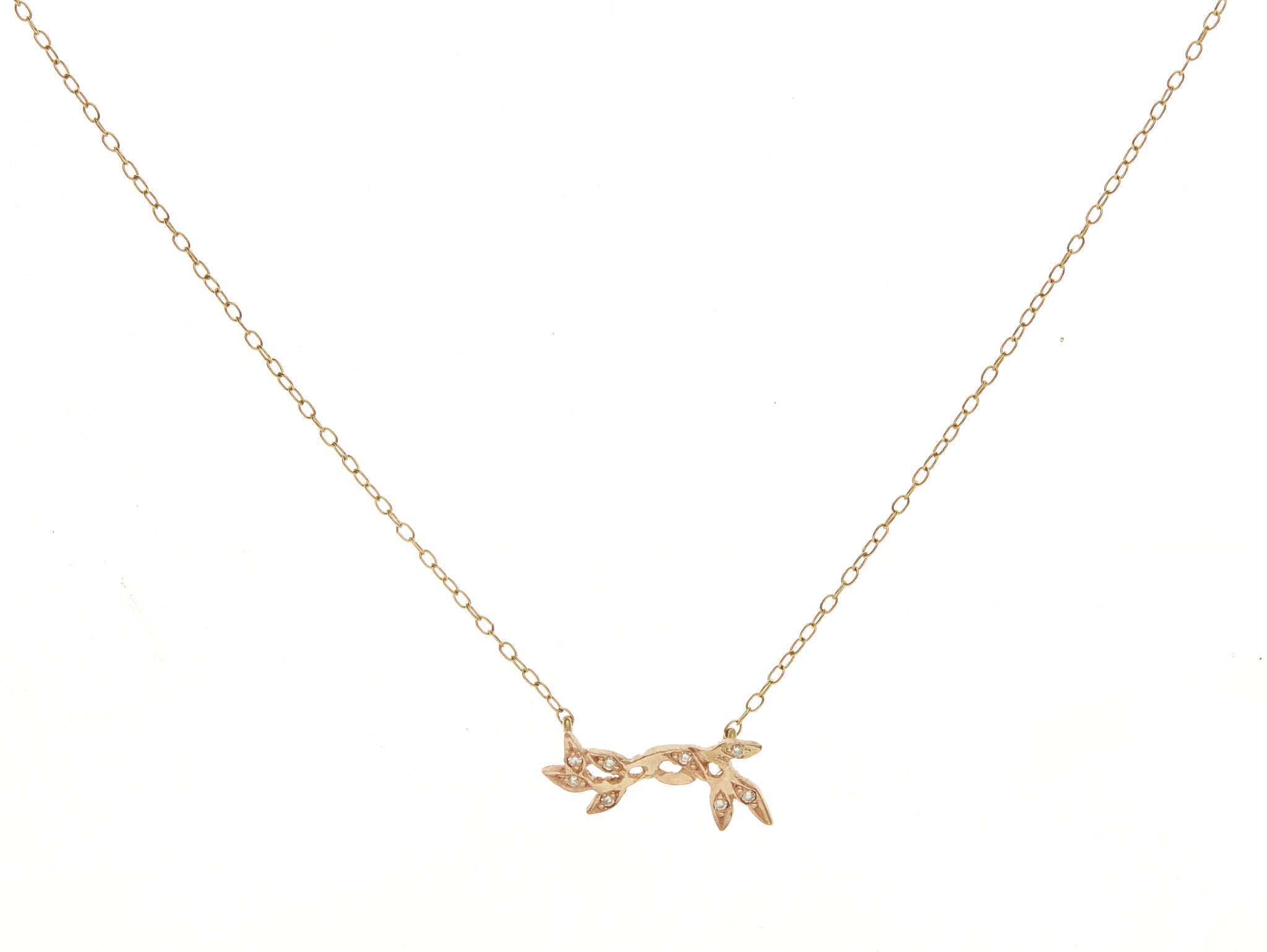 Vine Line Diamond Necklace