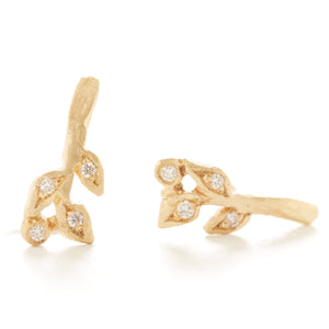 Vine Leaf Stud Earrings